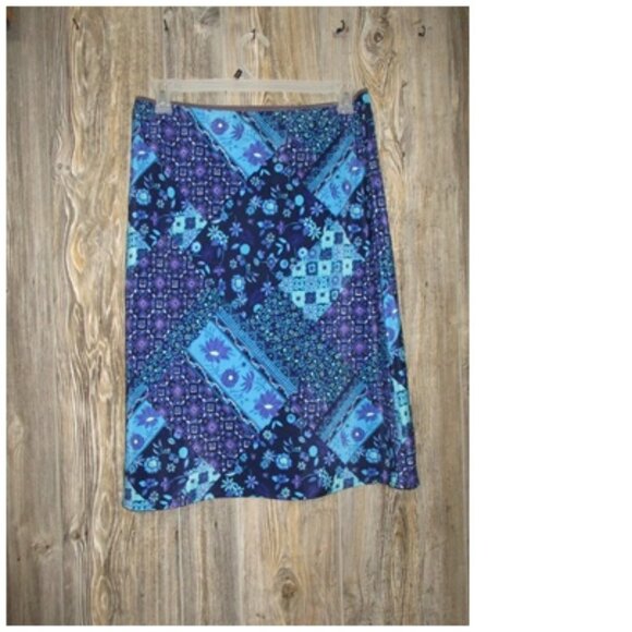 Vintage Studio Vtg Y2K Floral Patchwork Fairycore Bohemian Skirt Size Large Boho - Picture 2 of 9